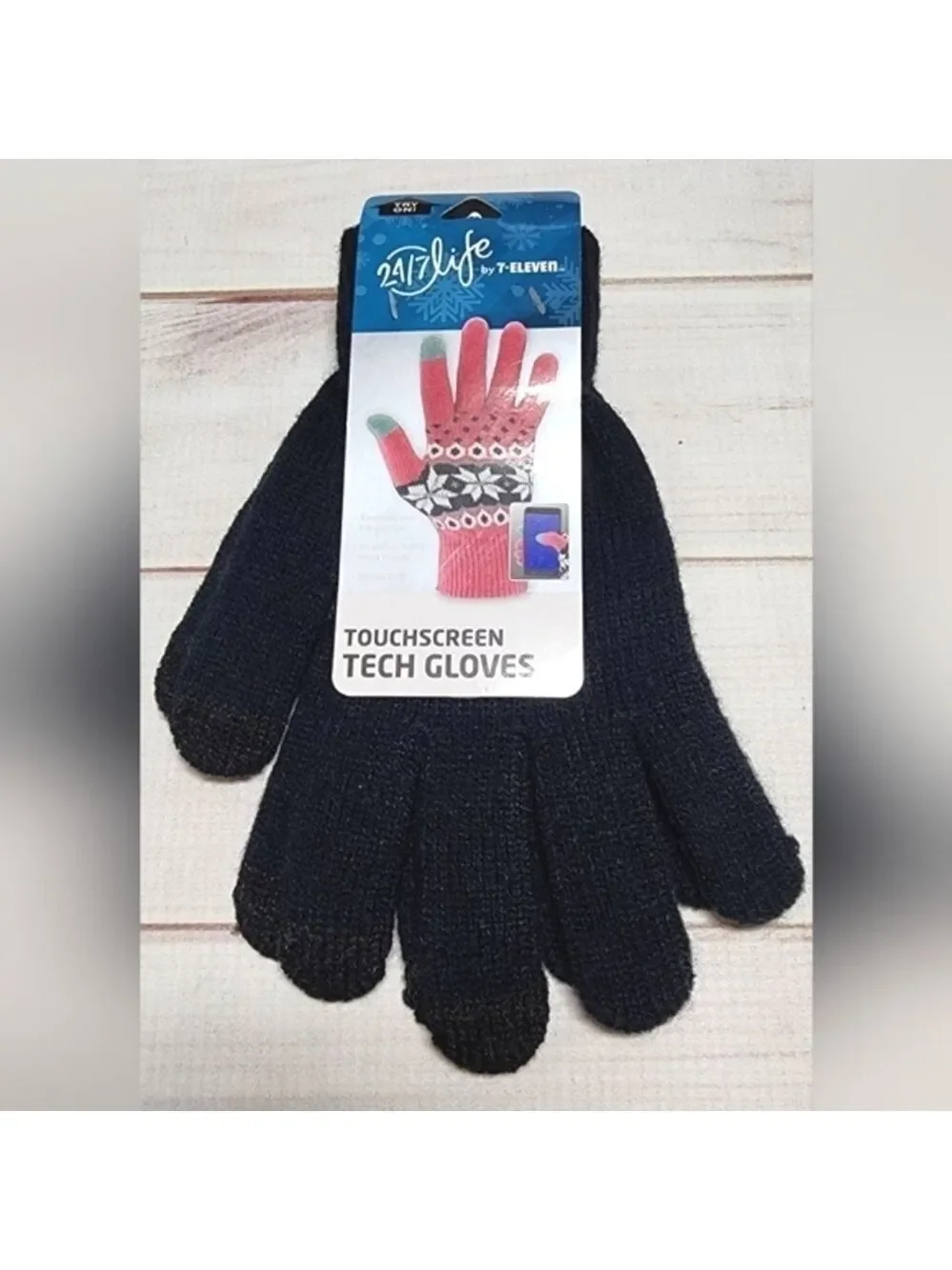 24/7 Life Touchscreen Tech Gloves in Dark Blue One Size - New With Tags